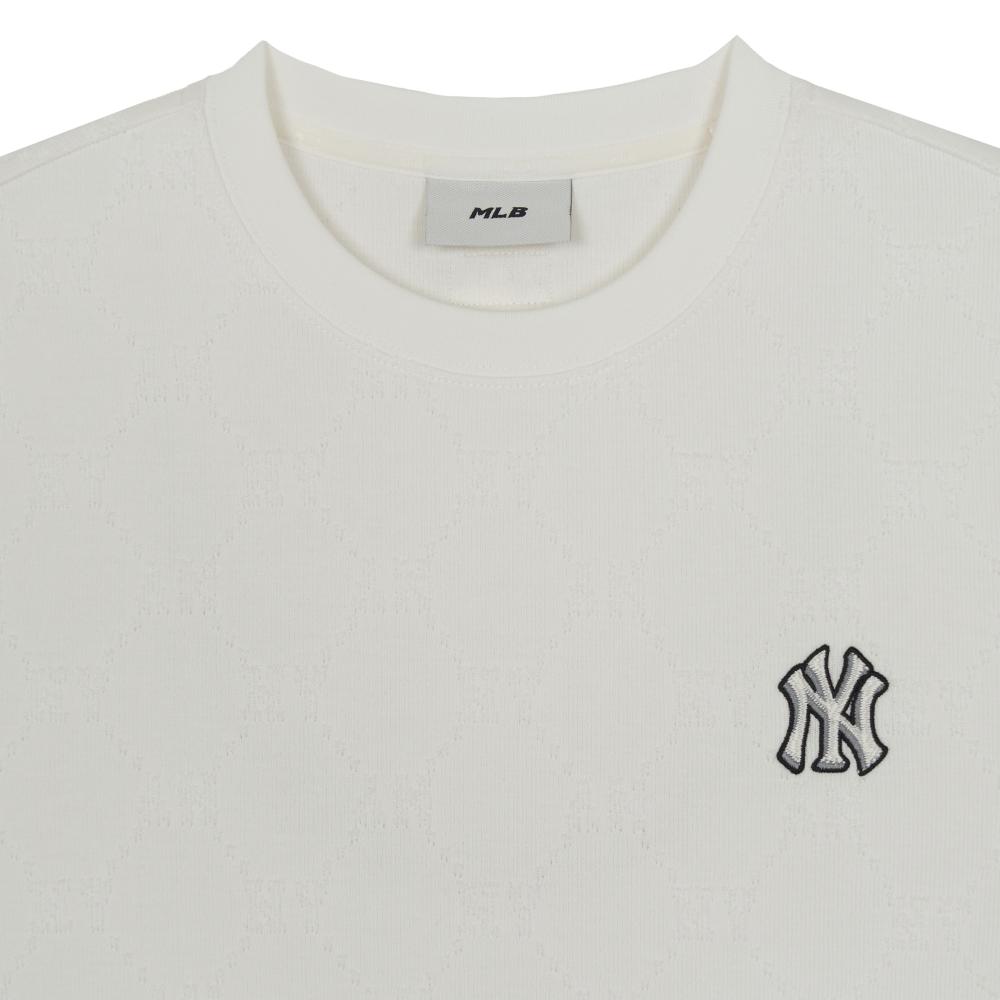 Dia Monogram Tonal Jacquard Semi Over Fit T-Shirts New York Yankees