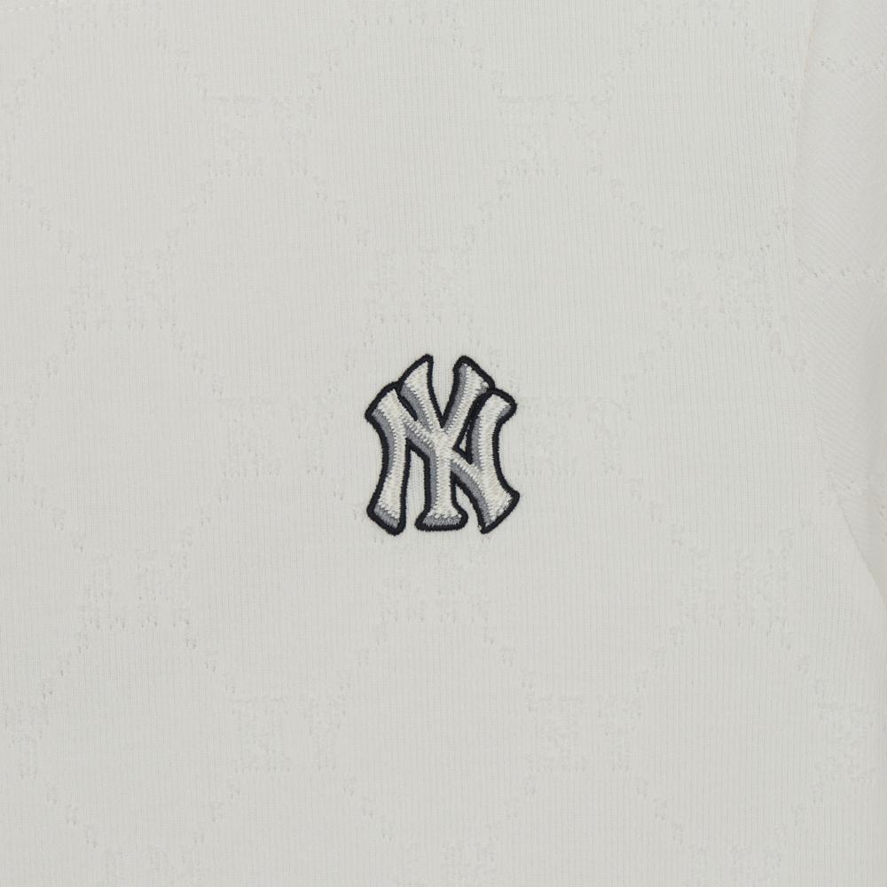 Dia Monogram Tonal Jacquard Semi Over Fit T-Shirts New York Yankees