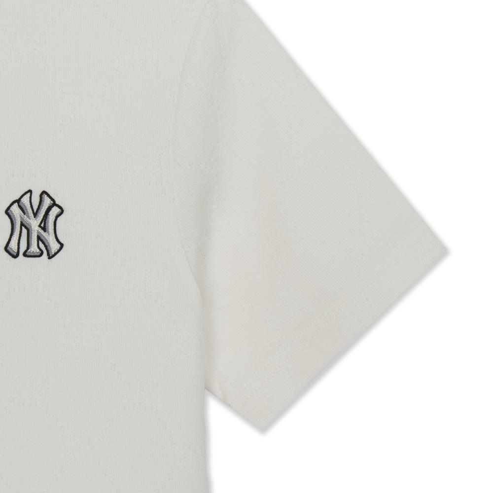 Dia Monogram Tonal Jacquard Semi Over Fit T-Shirts New York Yankees