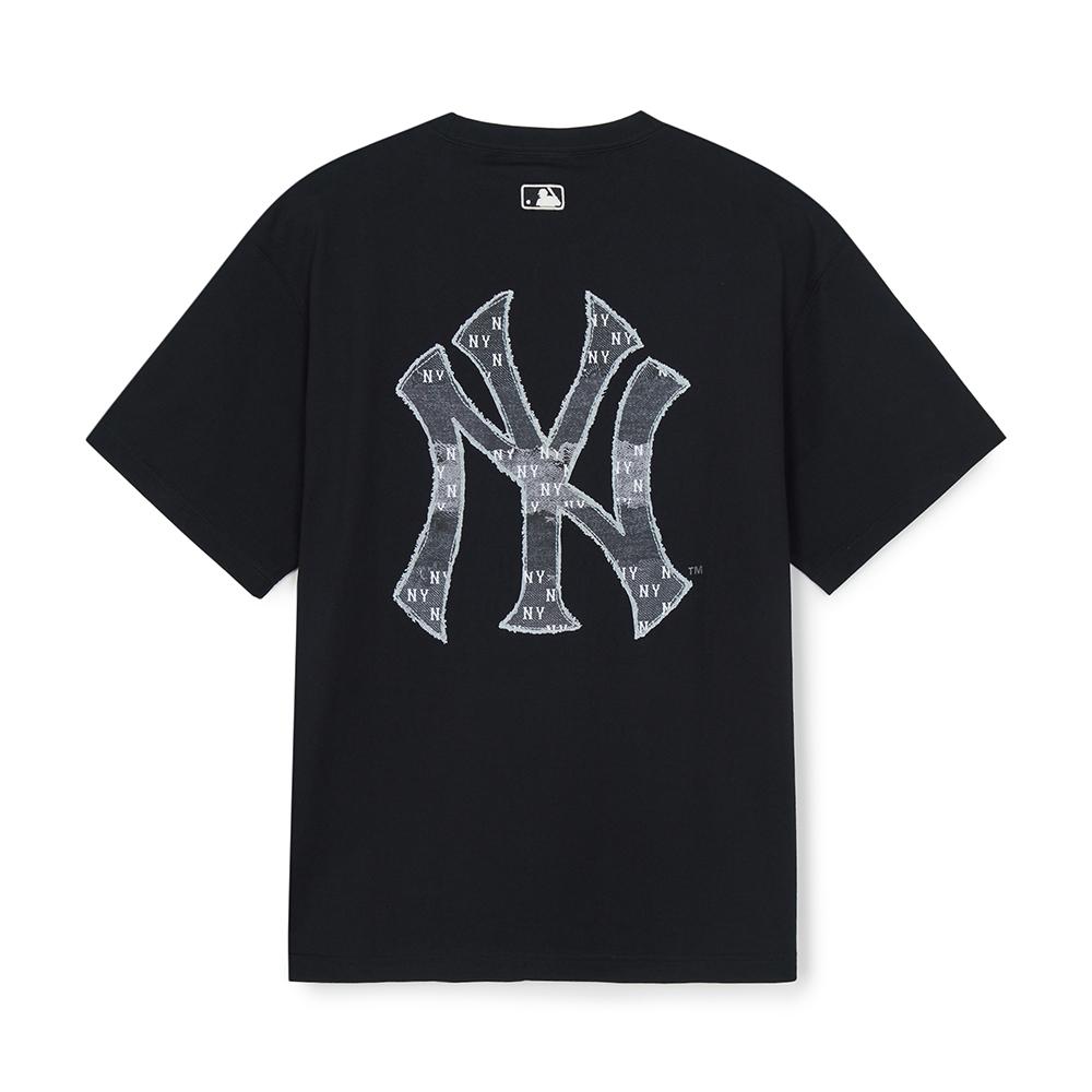 เสื้อยืด Vintage Denimlike Monogram Big Lux Over Fit T-Shirts New York Yankees