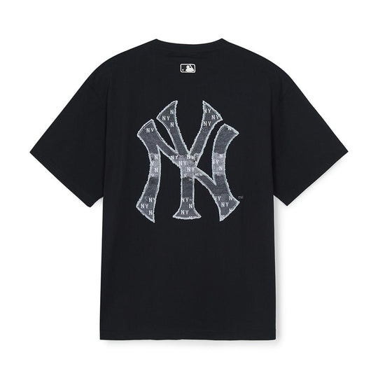 เสื้อยืด Vintage Denimlike Monogram Big Lux Over Fit T-Shirts New York Yankees