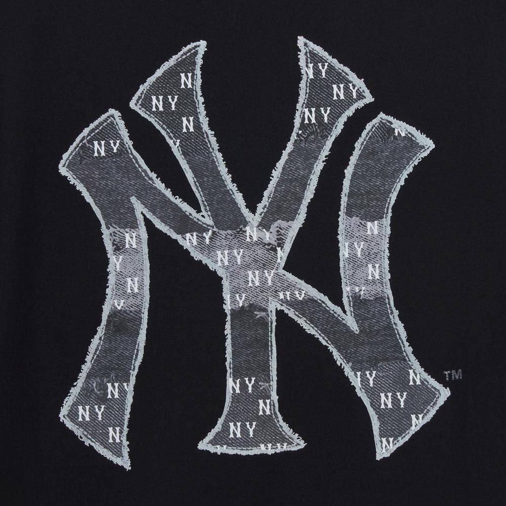 เสื้อยืด Vintage Denimlike Monogram Big Lux Over Fit T-Shirts New York Yankees