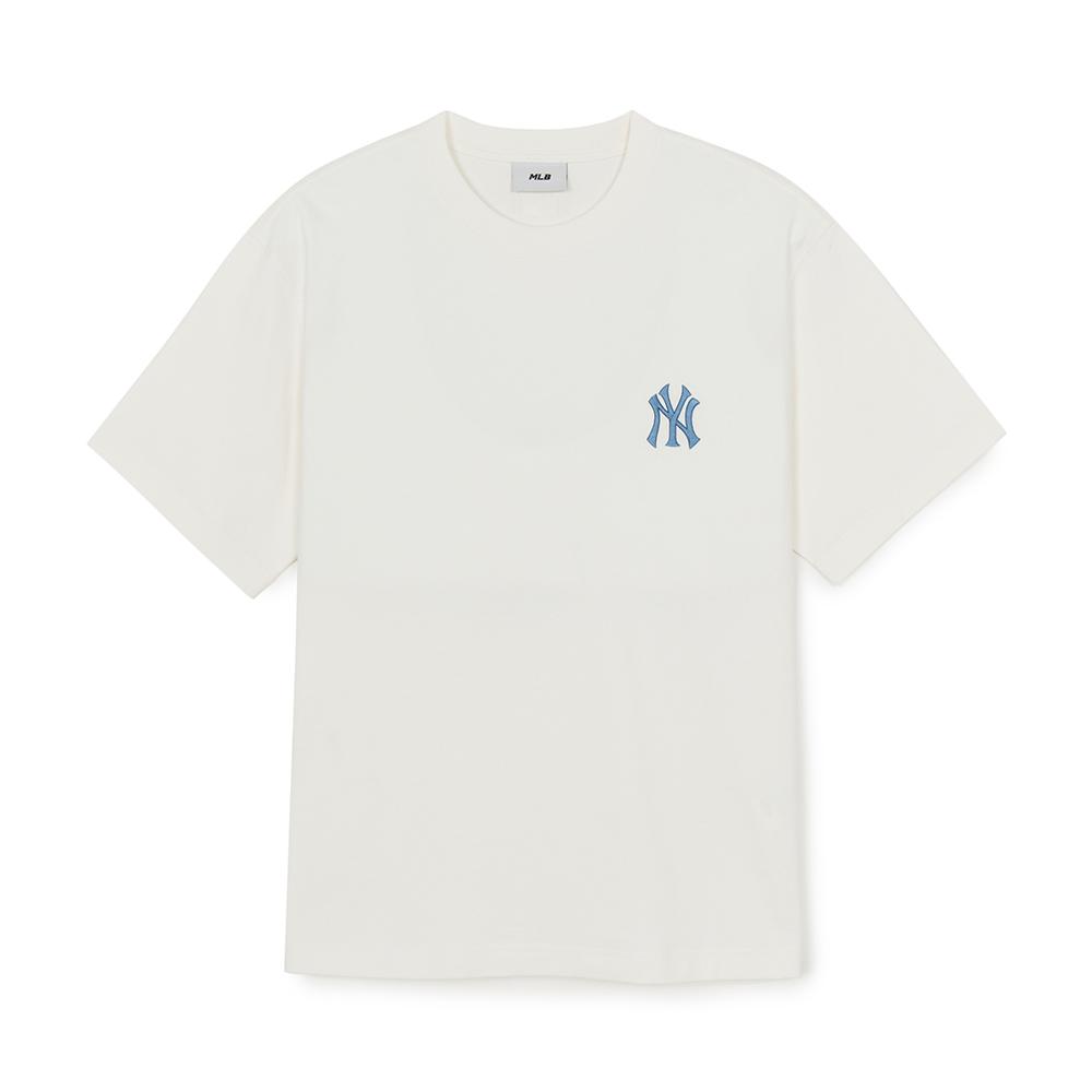 เสื้อยืด Vintage Denimlike Monogram Big Lux Over Fit T-Shirts New York Yankees