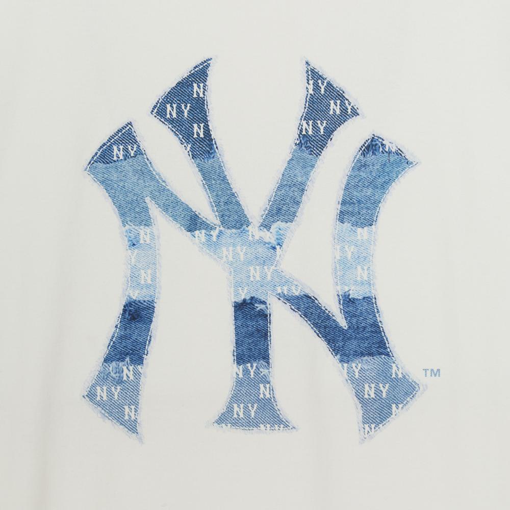 เสื้อยืด Vintage Denimlike Monogram Big Lux Over Fit T-Shirts New York Yankees