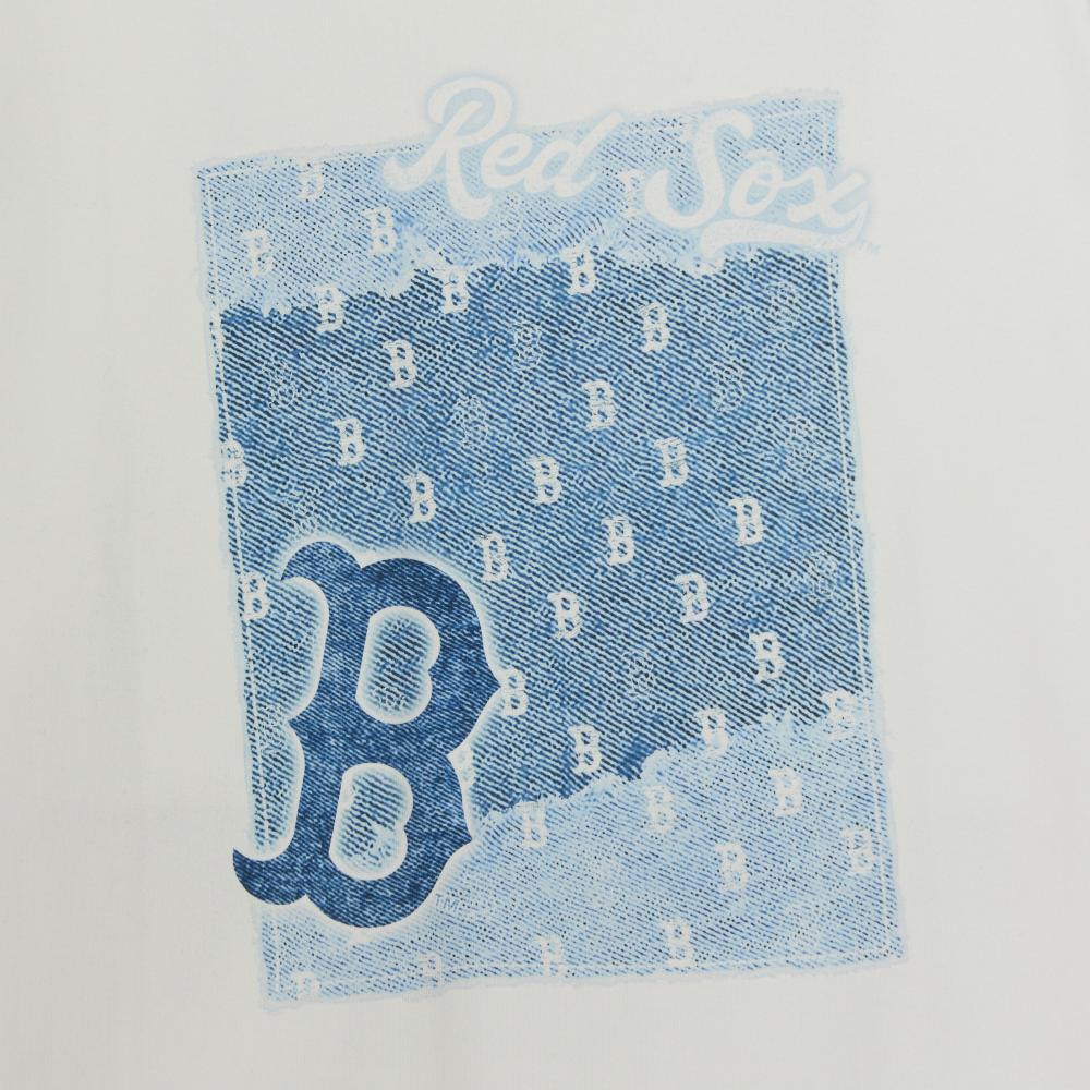 เสื้อยืด Vintage Denimlike Monotive Over Fit T-Shirts Boston Red Sox