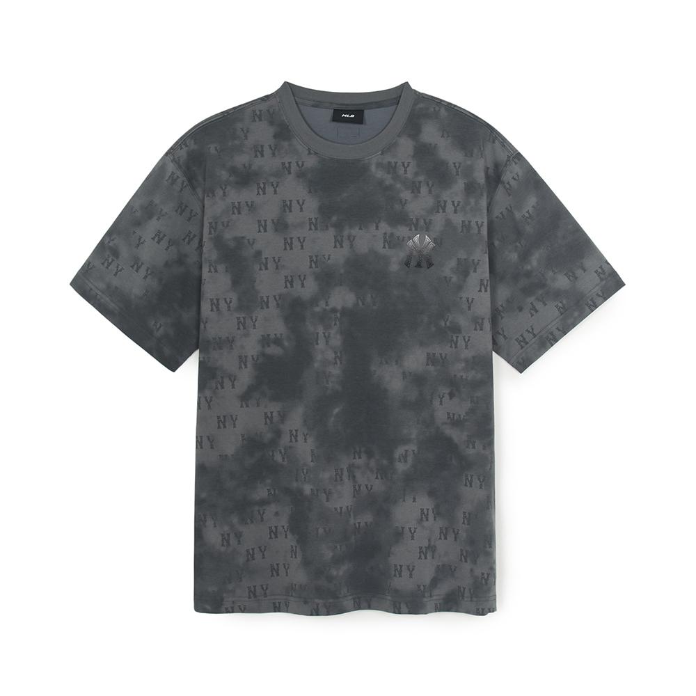 เสื้อยืด Monogram Tie-Dyeing Print Over Fit T-Shirts New York Yankees