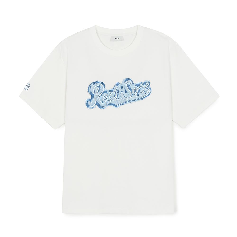 เสื้อยืด Vintage Deminlike Monogram Cursive Overfit T-Shirts Boston Red Sox