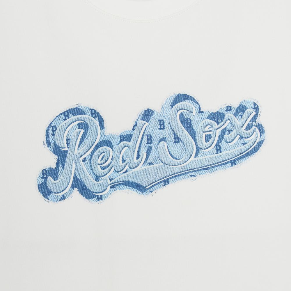 เสื้อยืด Vintage Deminlike Monogram Cursive Overfit T-Shirts Boston Red Sox