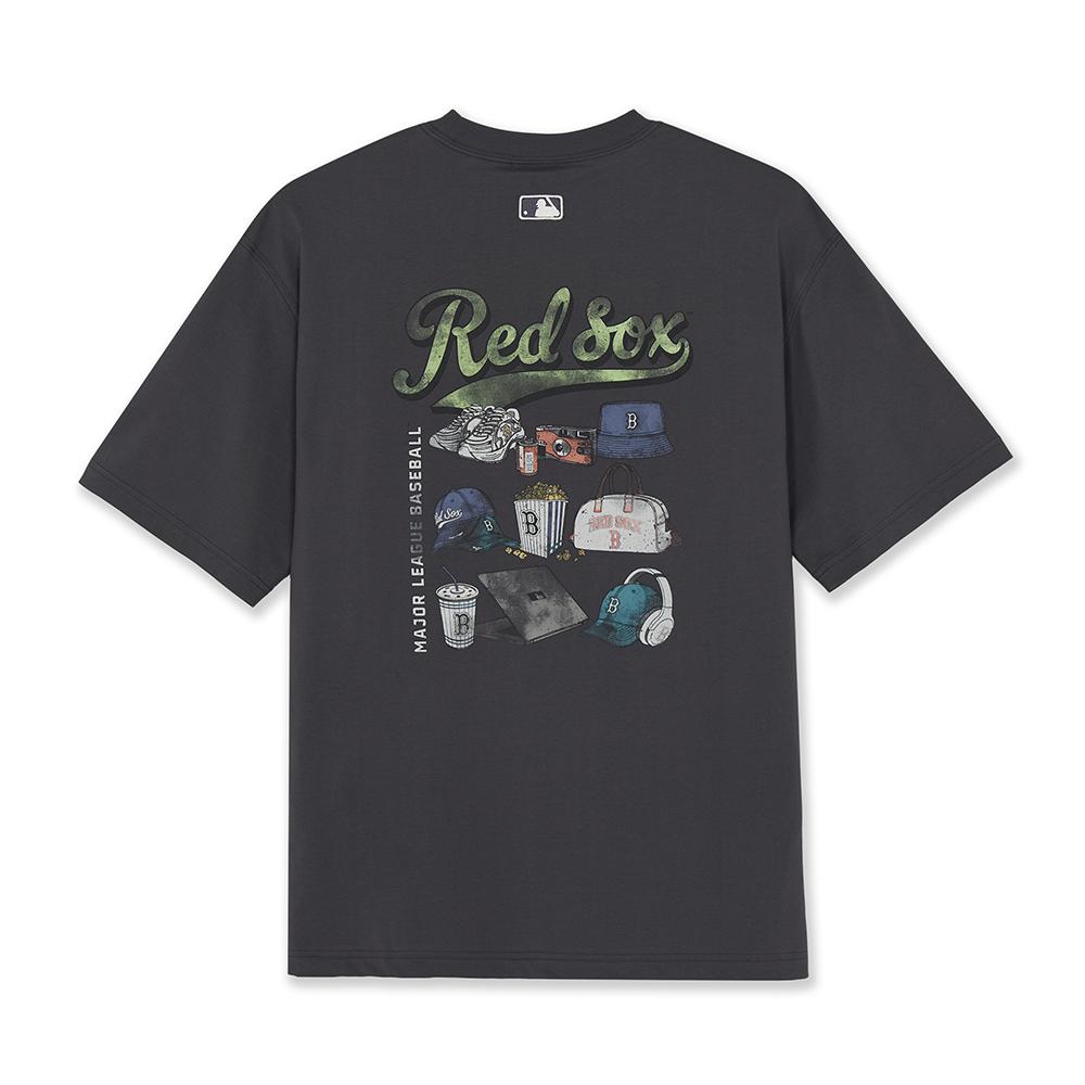 In My Bag Drawing Over Fit T-Shirts Boston Red Sox