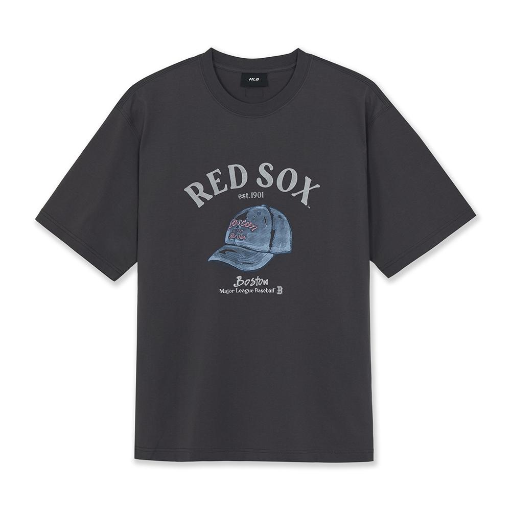 เสื้อยืด Drawing Graphic Over Fit T-Shirts Boston Red Sox
