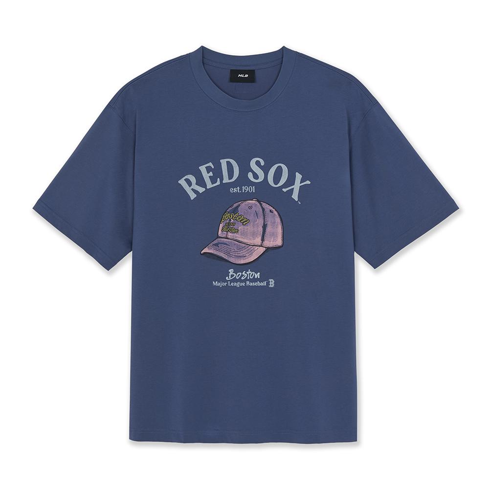 Drawing Graphic Over Fit T-Shirts Boston Red Sox