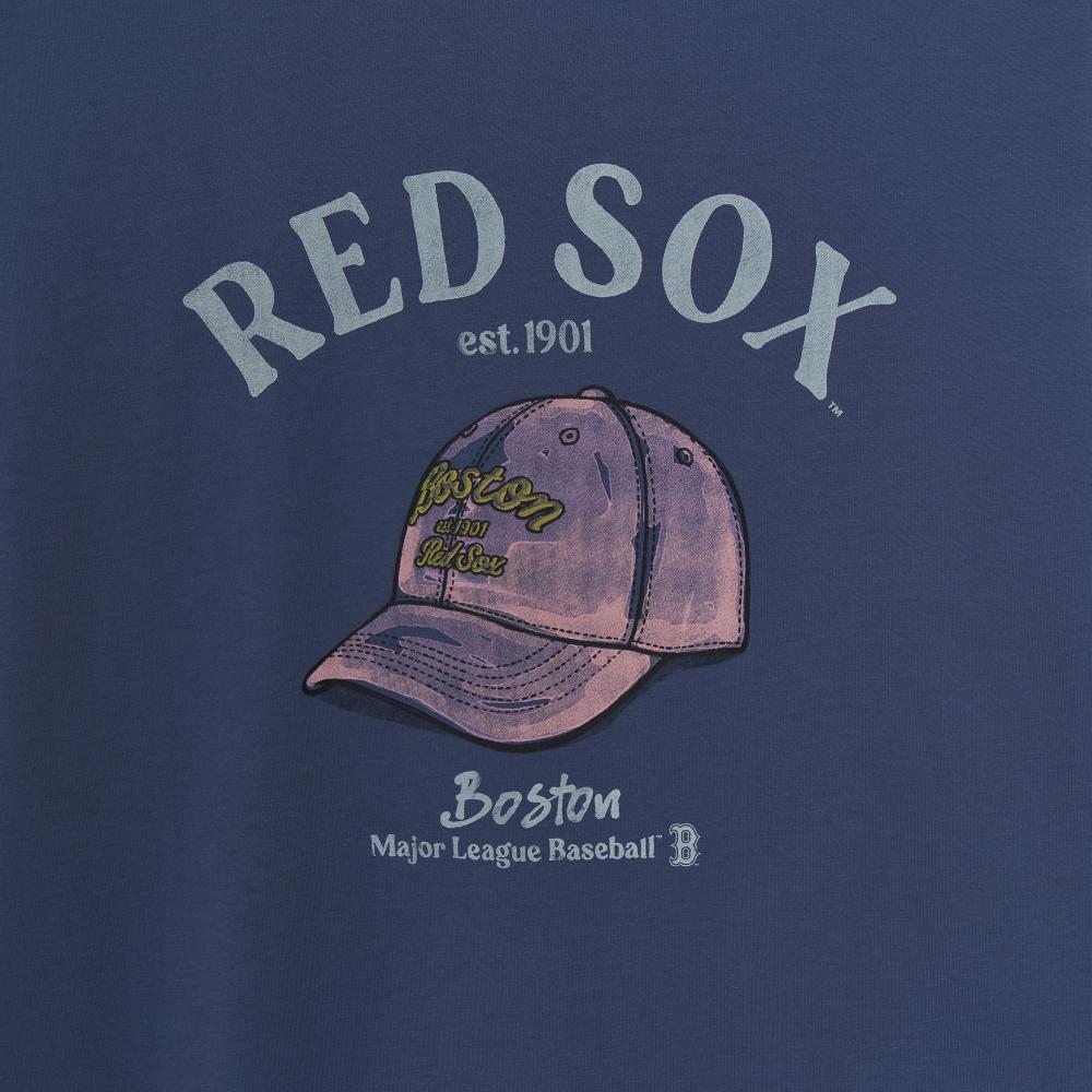 Drawing Graphic Over Fit T-Shirts Boston Red Sox