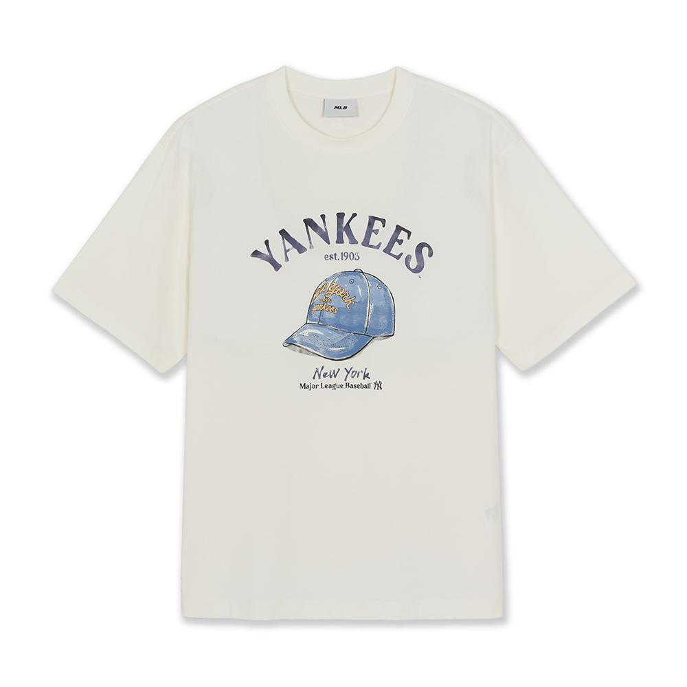 เสื้อยืด Drawing Graphic Over Fit T-Shirts New York Yankees