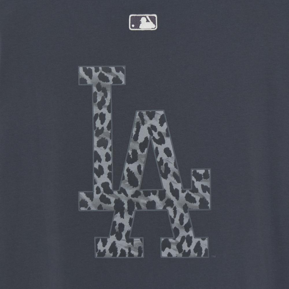 Street Leopard Big Logo Semi Over Fit T-Shirts Los Angeles Dodgers