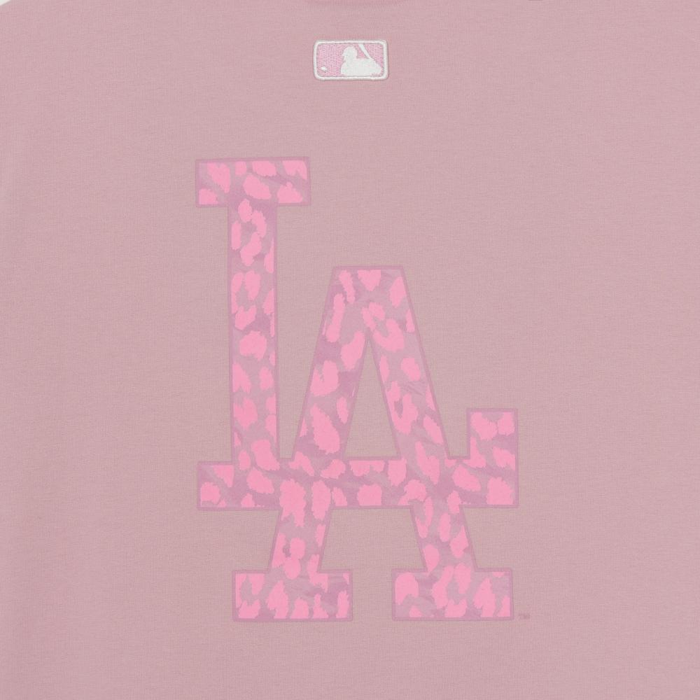 Street Leopard Big Logo Semi Over Fit T-Shirts Los Angeles Dodgers