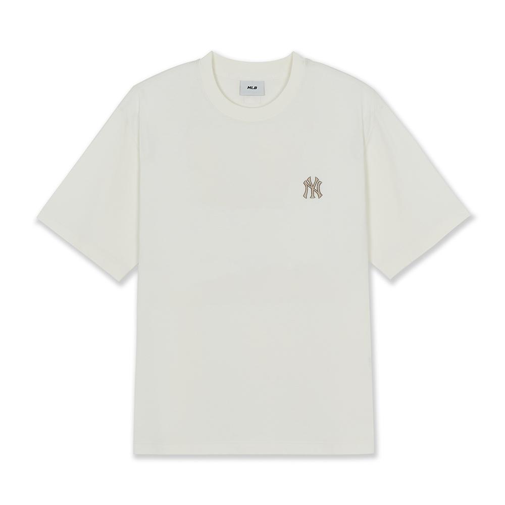 Street Leopard Big Logo Semi Over Fit T-Shirts New York Yankees