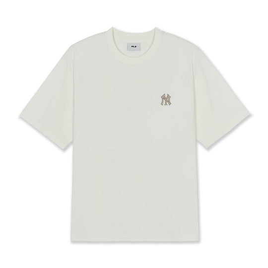 Street Leopard Big Logo Semi Over Fit T-Shirts New York Yankees