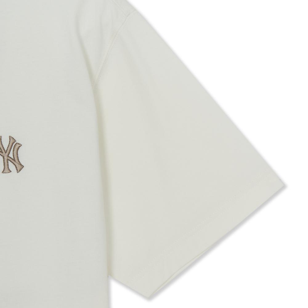 Street Leopard Big Logo Semi Over Fit T-Shirts New York Yankees