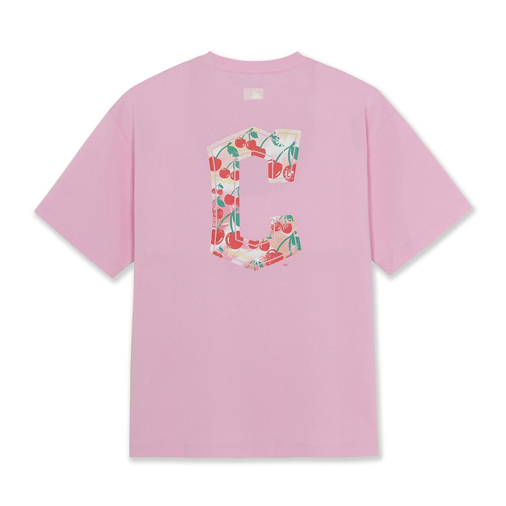 Summer Fruits Lifestyle Big Logo Over Fit T-Shirts Cleveland Guardians