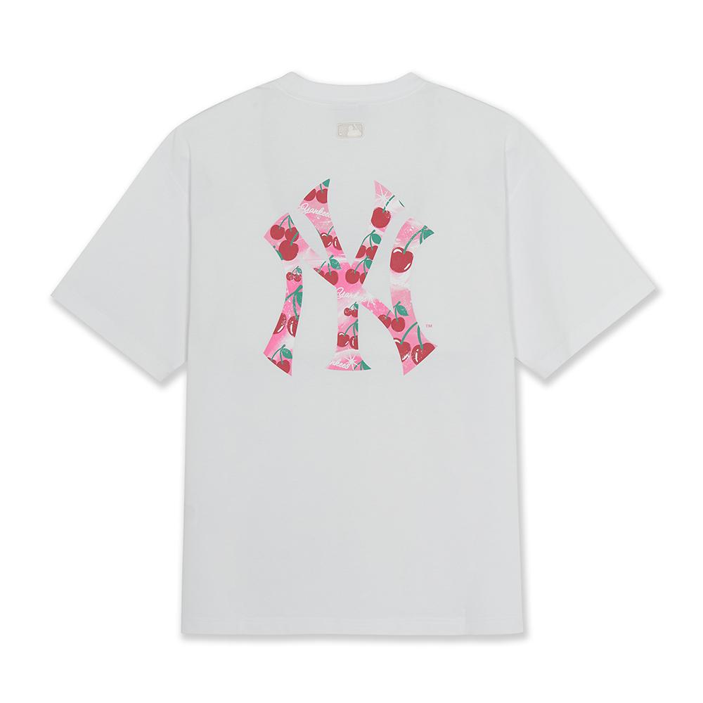 Summer Fruits Lifestyle Big Logo Over Fit T-Shirts New York Yankees