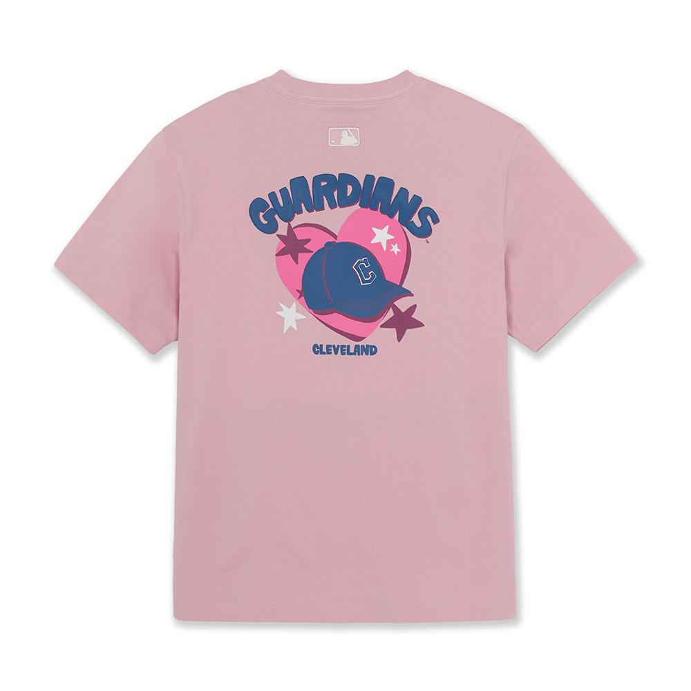เสื้อยืด Mlb Signature Cap Like Over Fit T-Shirts Cleveland Guardians