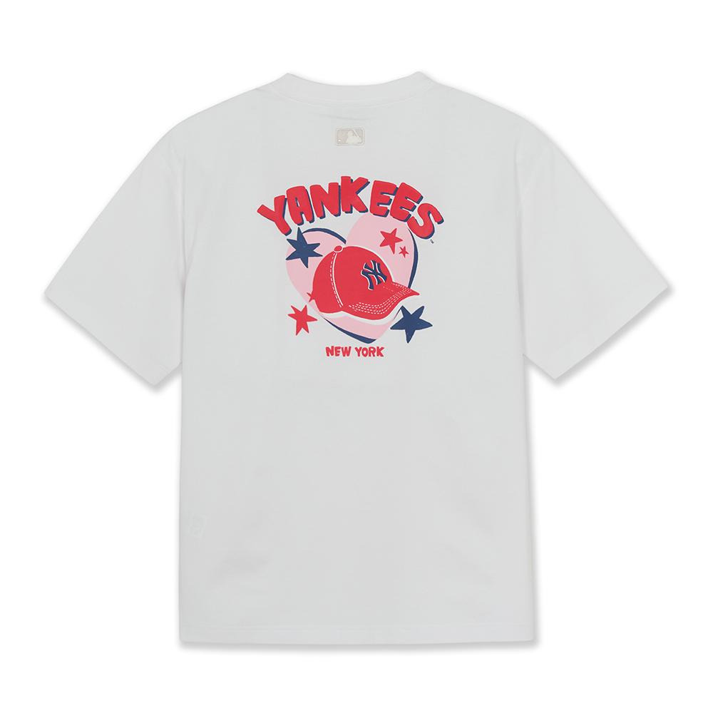 เสื้อยืด Mlb Signature Cap Like Over Fit T-Shirts New York Yankees