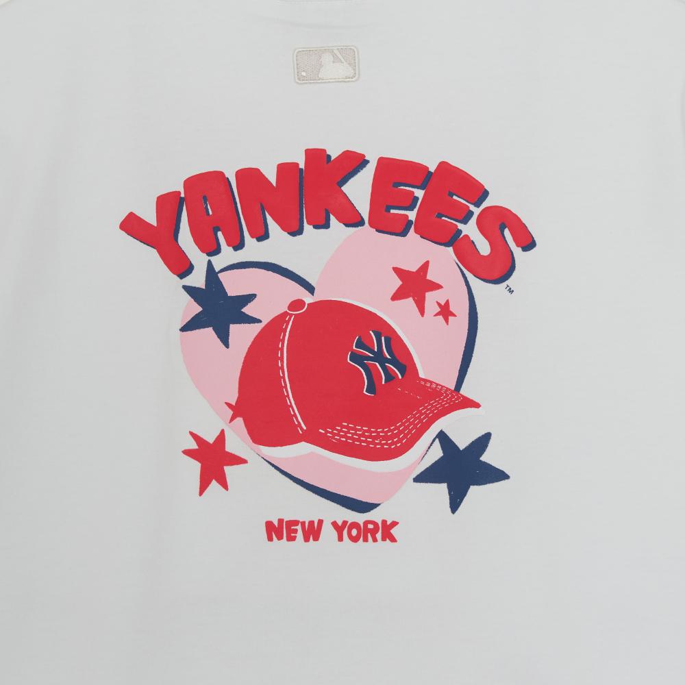 เสื้อยืด Mlb Signature Cap Like Over Fit T-Shirts New York Yankees
