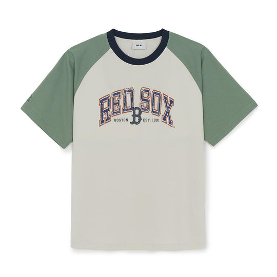 เสื้อยืด Vintage Color Block T-Shirts Boston Red Sox