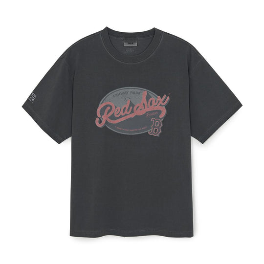 เสื้อยืด Vintage Washing Graphic T-Shirts Boston Red Sox