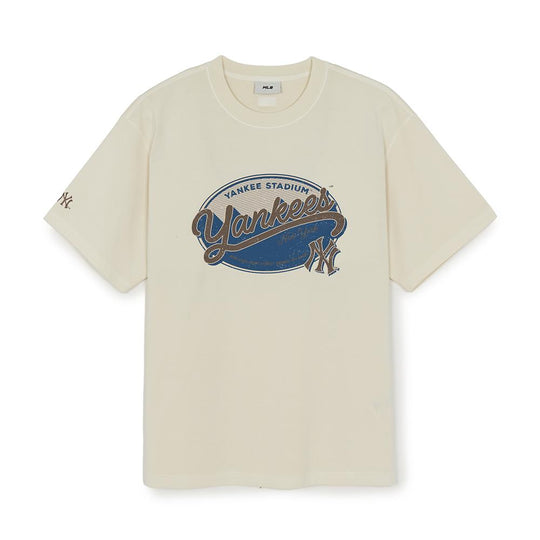 เสื้อยืด Vintage Washing Graphic T-Shirts New York Yankees