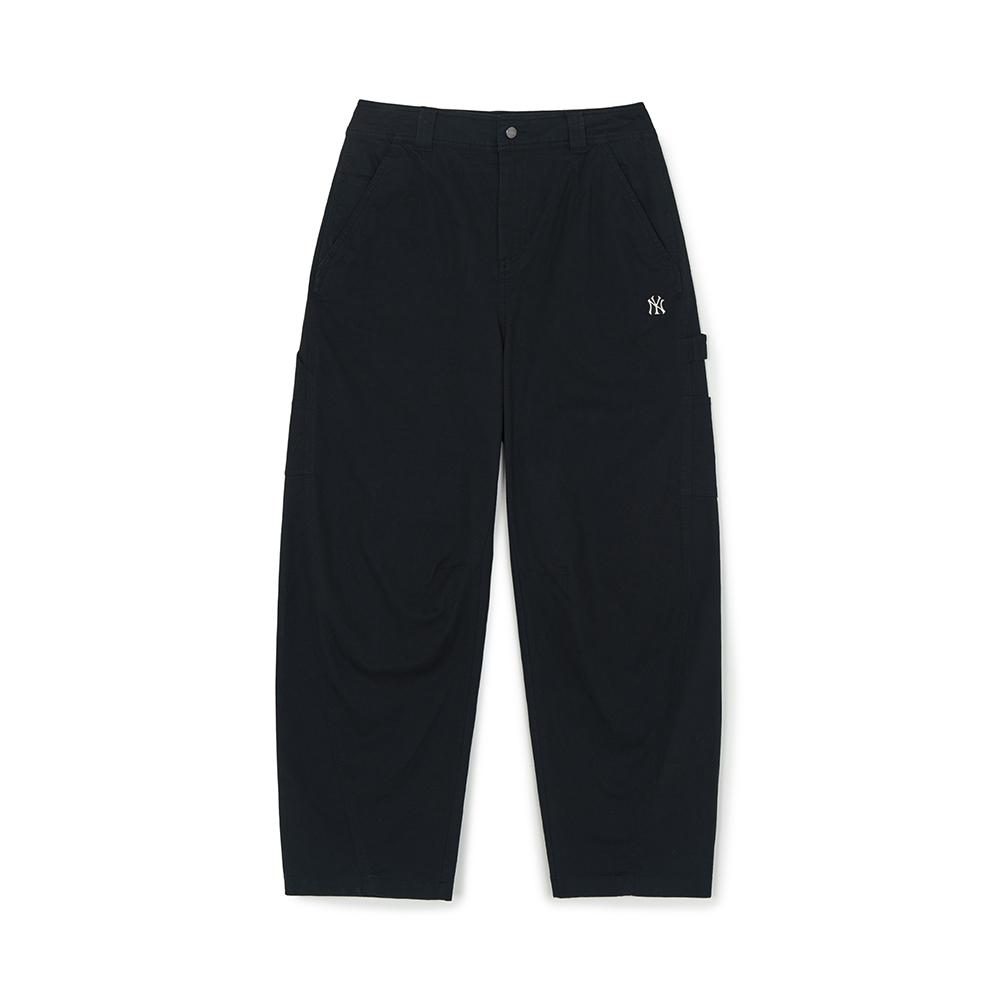 กางเกงขายาว Vintage Washing Cotton Carpenter Curved Wide Pants New York Yankees