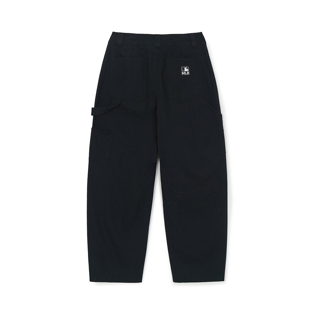 กางเกงขายาว Vintage Washing Cotton Carpenter Curved Wide Pants New York Yankees