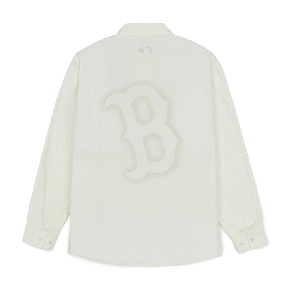 เสื้อเชิ้ต Street Mega Logo Cotton Blend Long Sleeves Shirts Jacket Boston Red Sox