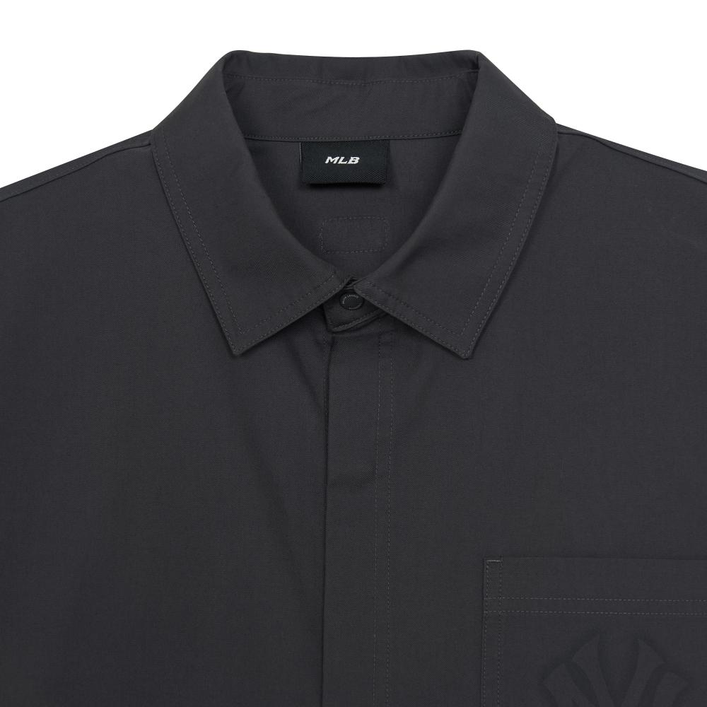 เสื้อเชิ้ต Street Mega Logo Cotton Blend Long Sleeves Shirts Jacket New York Yankees