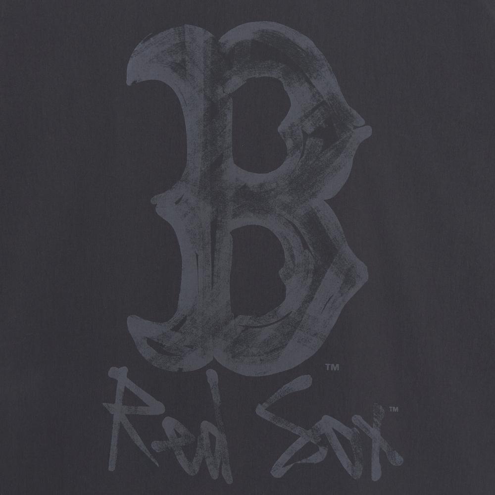 เสื้อเชิ้ต Street Back Logo Cotton Blend Short Sleeves Shirts Boston Red Sox