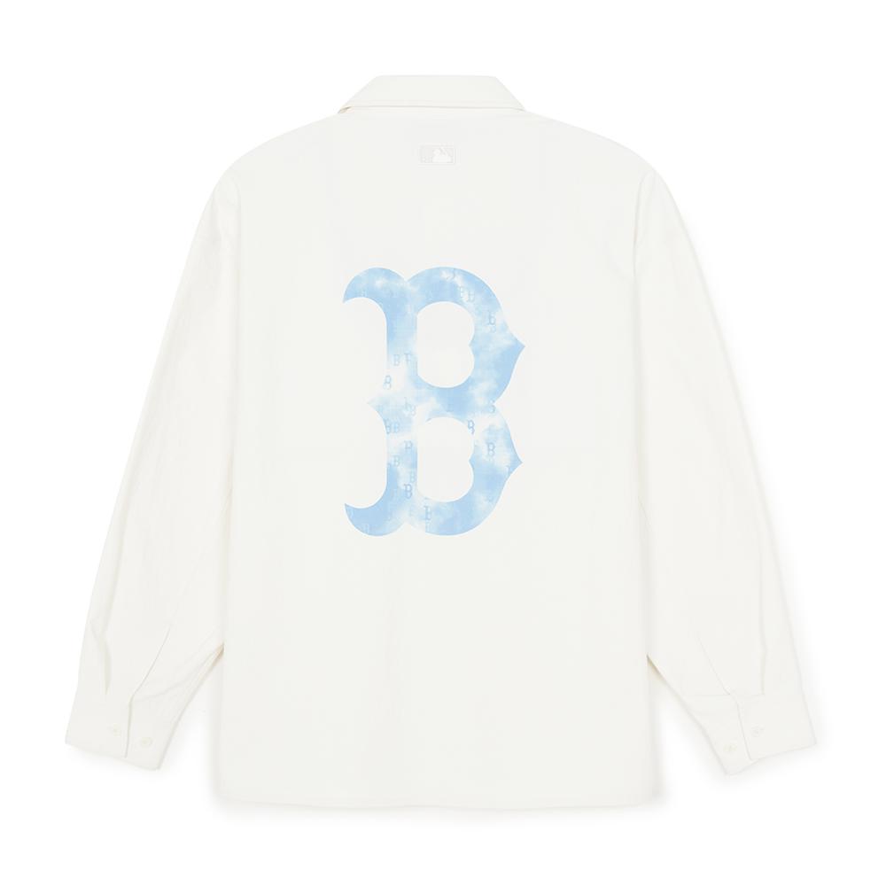 เสื้อเชิ้ต Street Big-Lux Cotton Touch Long Sleeves Shirts Boston Red Sox