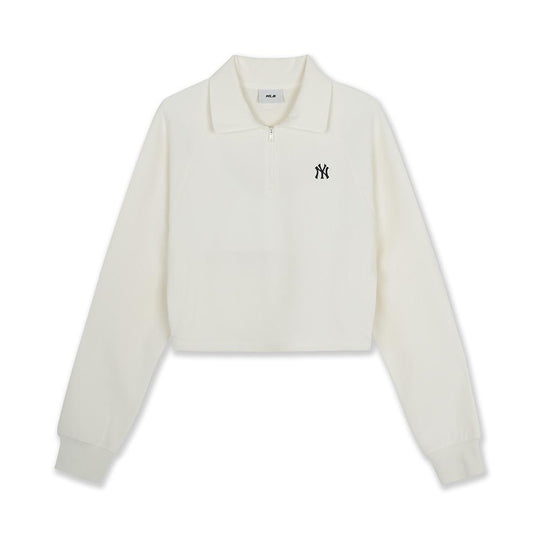 เสื้อสเวตเชิ้ต Basic Waffle Half Zip Sweatshirts New York Yankees