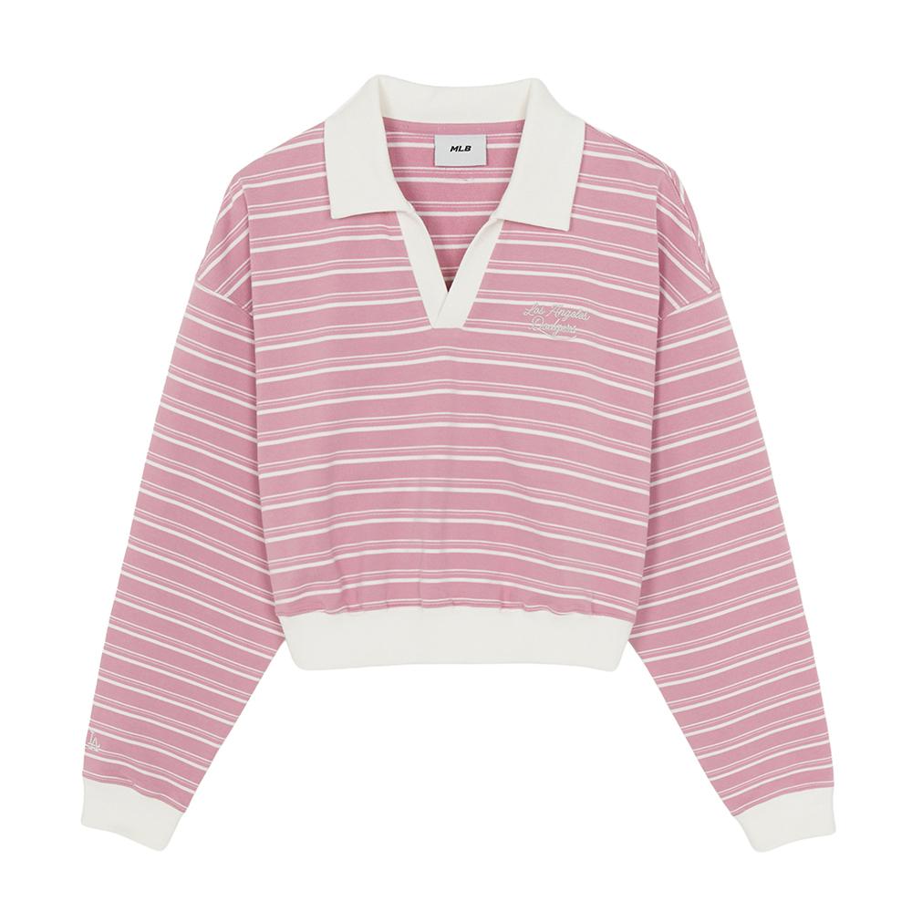 เสื้อสเวตเชิ้ต Womens Varsity Sportive Stripe Sweatshirts Los Angeles Dodgers