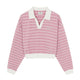 Womens Varsity Sportive Stripe Sweatshirts Los Angeles Dodgers