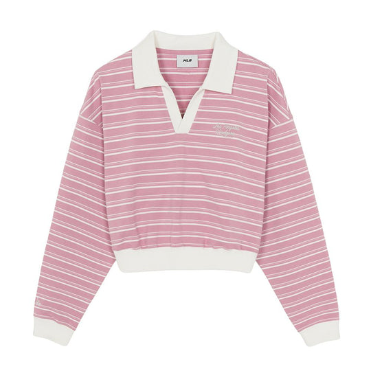 เสื้อสเวตเชิ้ต Womens Varsity Sportive Stripe Sweatshirts Los Angeles Dodgers