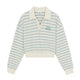 Womens Varsity Sportive Stripe Sweatshirts Boston Red Sox