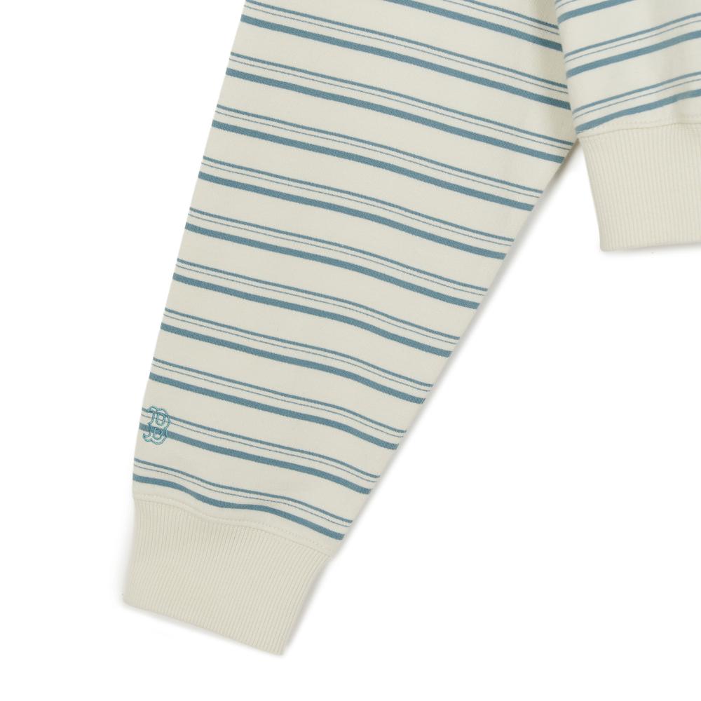 เสื้อสเวตเชิ้ต Womens Varsity Sportive Stripe Sweatshirts Boston Red Sox