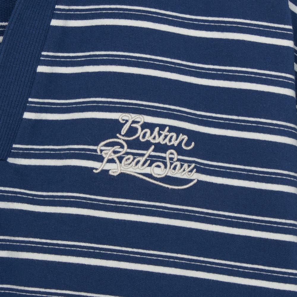 เสื้อสเวตเชิ้ต Womens Varsity Sportive Stripe Sweatshirts Boston Red Sox