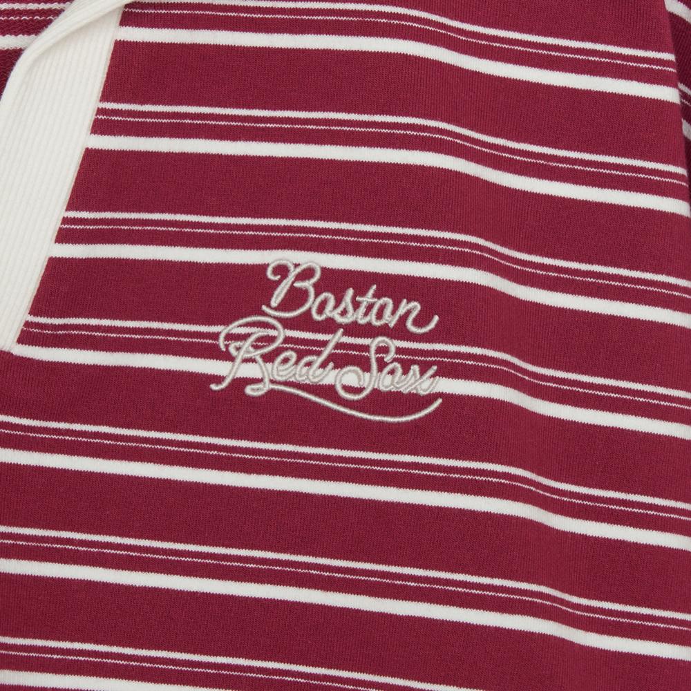 เสื้อสเวตเชิ้ต Womens Varsity Sportive Stripe Sweatshirts Boston Red Sox