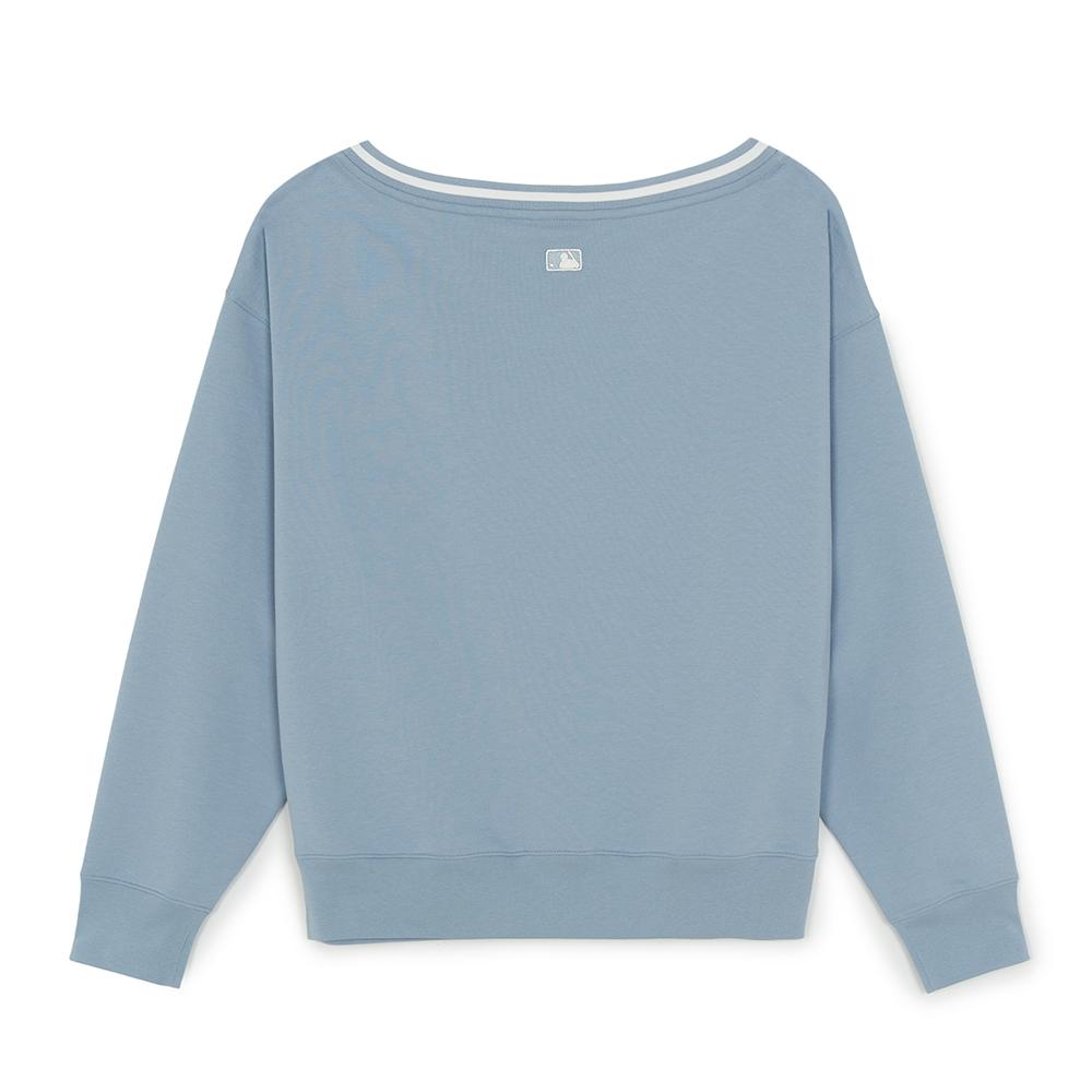 Womens Varsity Sportive Off-Shoulder Sweatshirts Los Angeles Dodgers