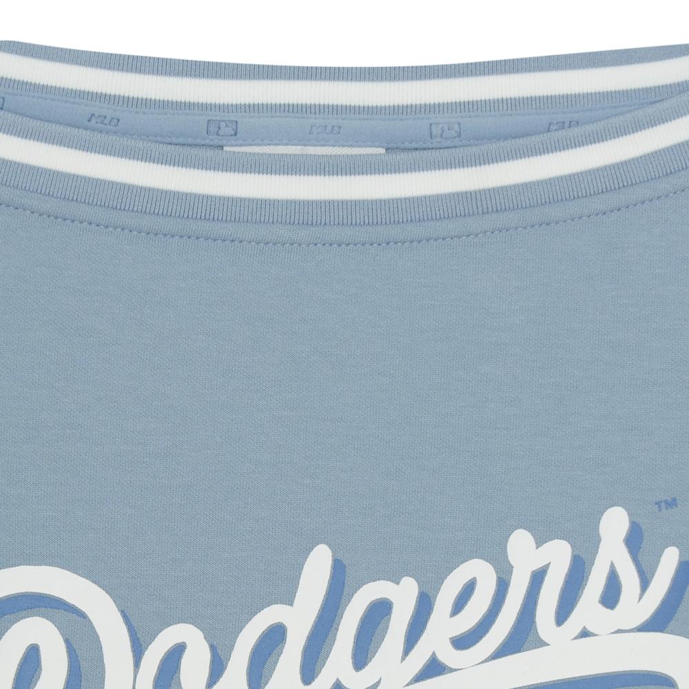 Womens Varsity Sportive Off-Shoulder Sweatshirts Los Angeles Dodgers