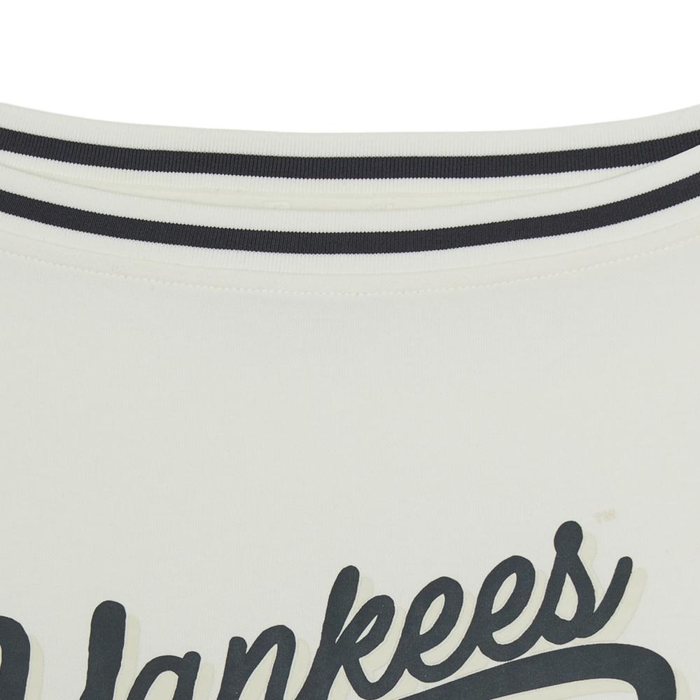 Womens Varsity Sportive Off-Shoulder Sweatshirts New York Yankees