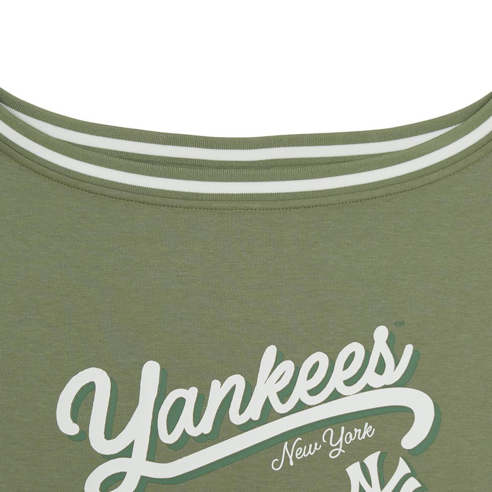Womens Varsity Sportive Off-Shoulder Sweatshirts New York Yankees