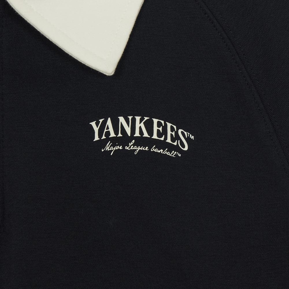 เสื้อสเวตเชิ้ต Womens Varsity Sportive Color Blocking Half Zip Sweatshirts New York Yankees