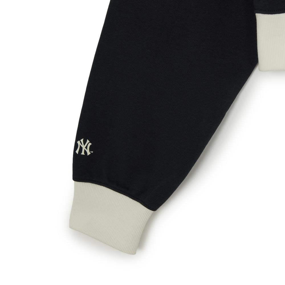 เสื้อสเวตเชิ้ต Womens Varsity Sportive Color Blocking Half Zip Sweatshirts New York Yankees